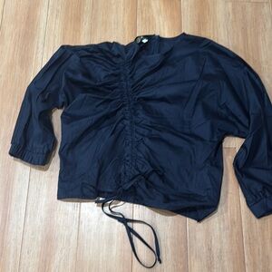 Elegant Navy Blue Women's Top